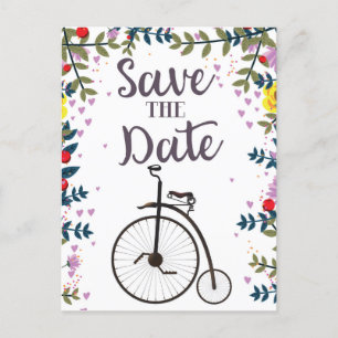 Postal Guardar la fecha Penny Farthing