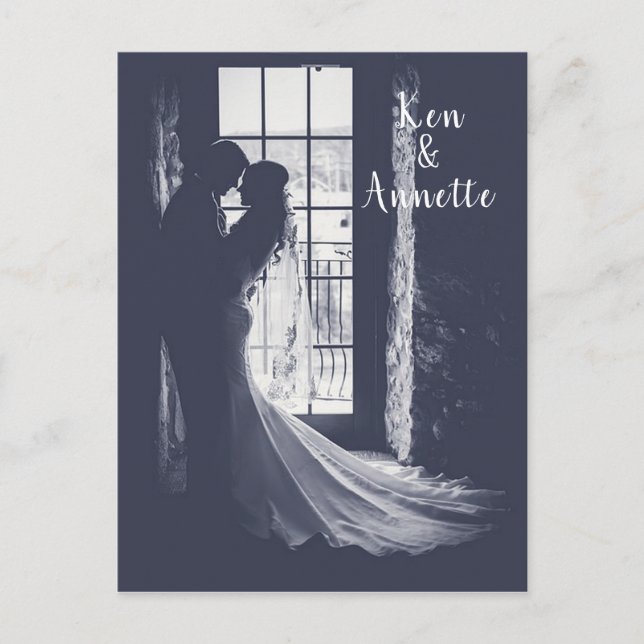 Postal Guardar la novia y el novio (Anverso)