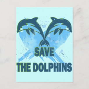 POSTAL GUARDAR LOS DELFINES