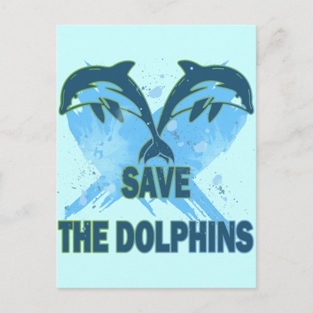 POSTAL GUARDAR LOS DELFINES (Anverso)