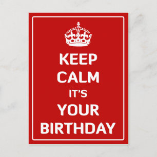 Postal Guarde la calma que es su cumpleaños