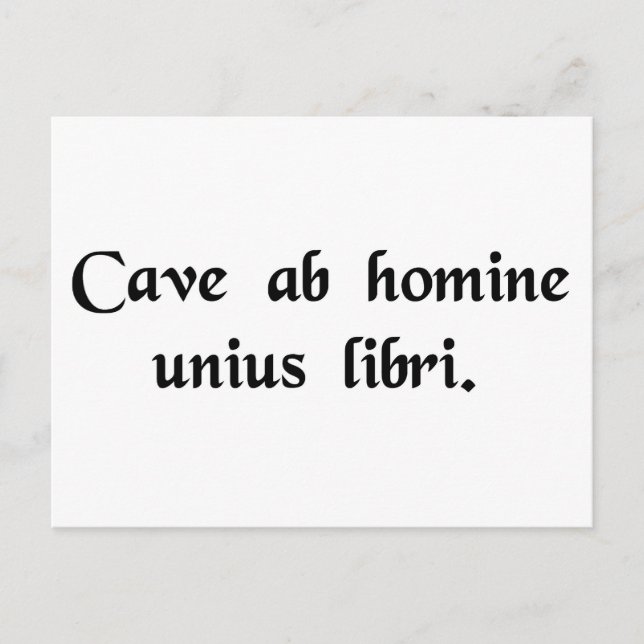 Postal Guárdese de cualquier persona que tenga apenas un (Anverso)