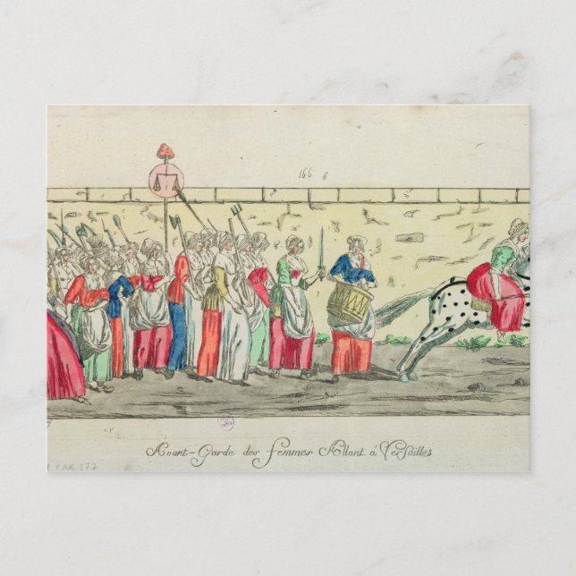 Postal Guardia avanzada de las mujeres que van a (Anverso)
