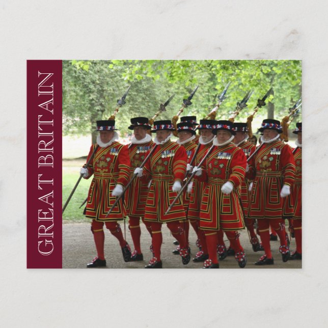 Postal guardia británica yeomana (Anverso)
