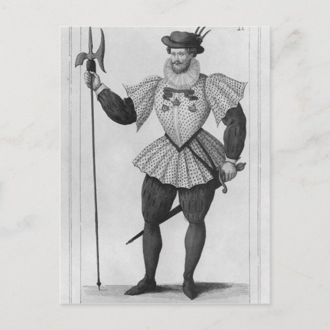 Postal Guardia de la provincia de París (Anverso)