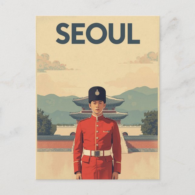 Postal Guardia del Palacio de Seúl (Anverso)