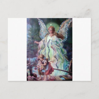 Postal GUARDIAN ANGEL c. 1900