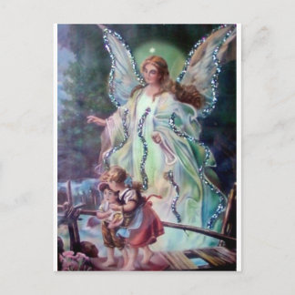 Postal GUARDIAN ANGEL c. 1900