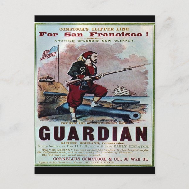 Postal Guardian Clipper Sailing (Anverso)