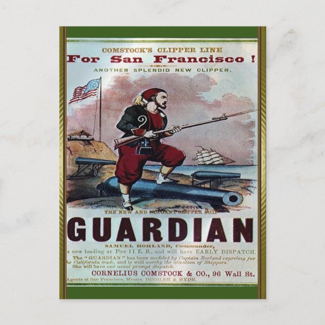 Postal Guardian Clipper Sailing (Anverso)