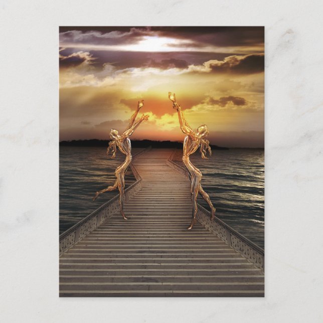 Postal Guardianes de la luz (Anverso)