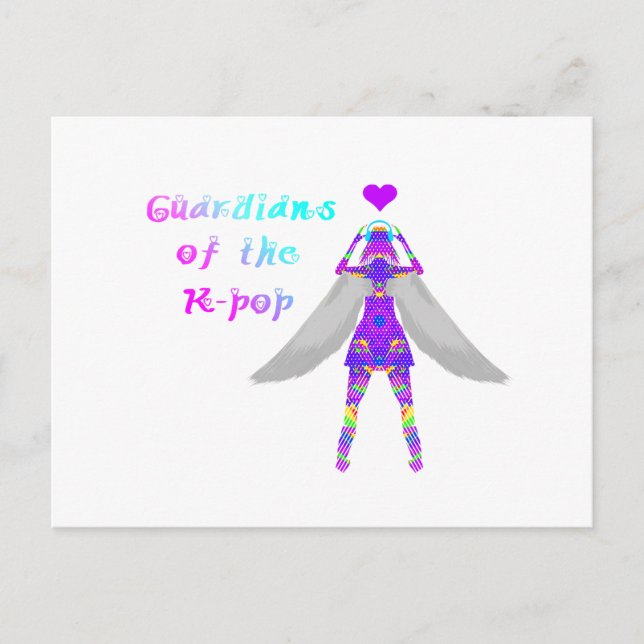 Postal Guardianes del K-pop (Anverso)