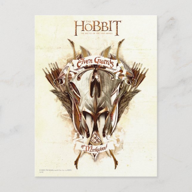 Postal Guardias elfos de armas de mirkwood (Anverso)