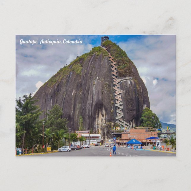 Postal Guatapé, Antioquia, Colombia, Piedra del Peñol (Anverso)
