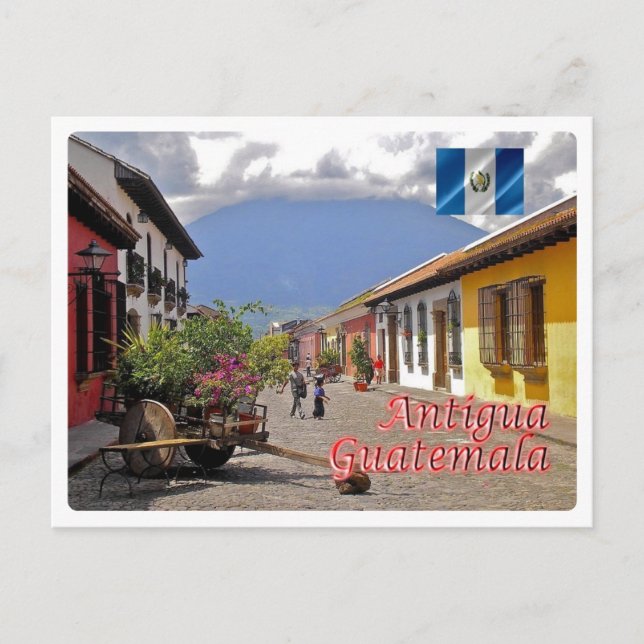 Postal Guatemala - Antigua - Calle del Arco - (Anverso)