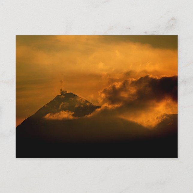 Postal Guatemala - Antigua sunset (Anverso)