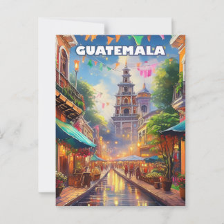 Postal Guatemala Ciudad, entre volcans et mémoire vivante