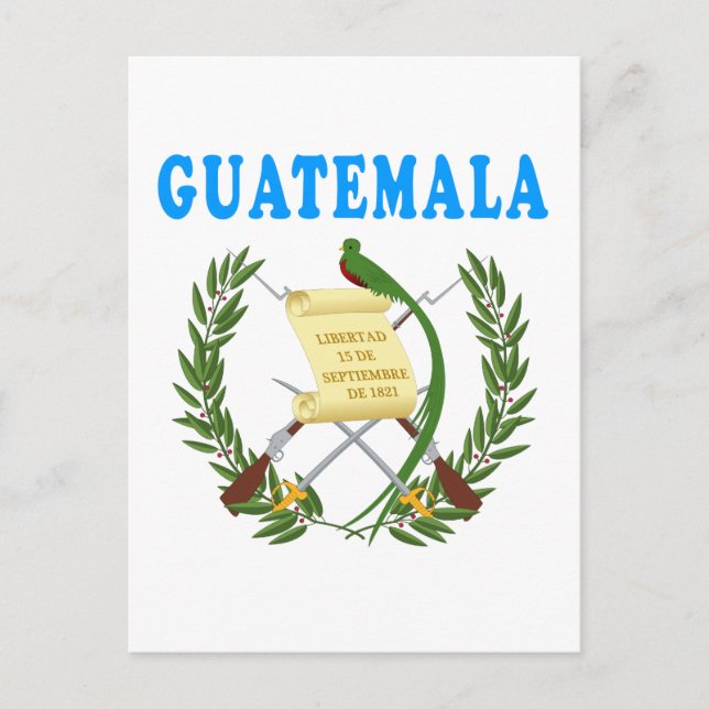 Postal Guatemala Diseños De Escudo De Armas (Anverso)