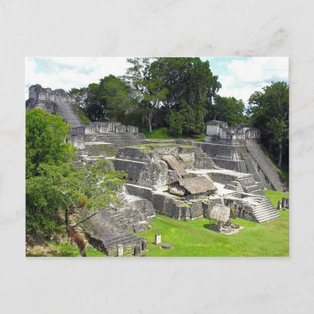 Postal Guatemala - La Acrópolis del Norte - Templo II (Anverso)