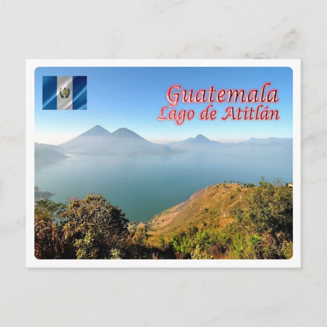 Postal Guatemala - Lago Atitlán - (Anverso)