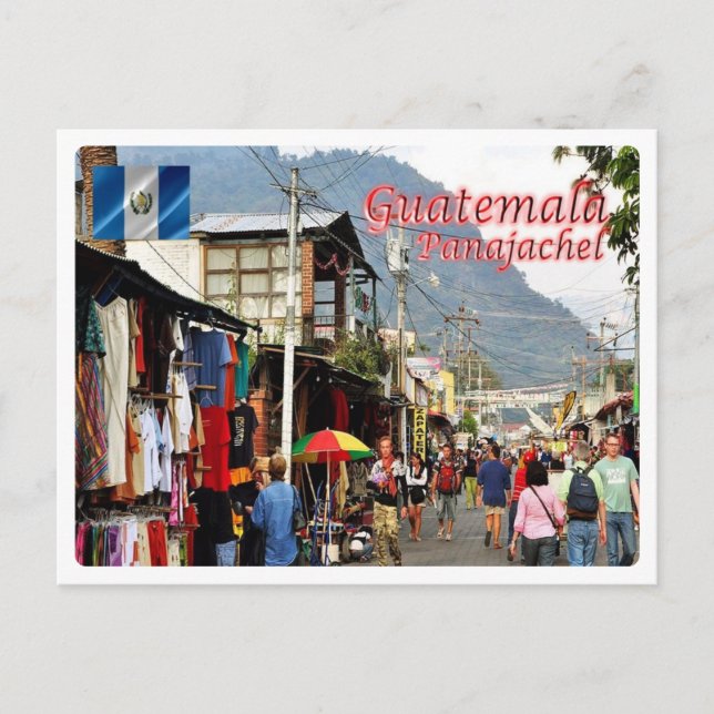 Postal Guatemala - Mercado Panajachel - (Anverso)