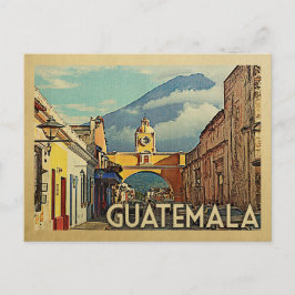 Postal Guatemala Viaje de Vintage Postcard