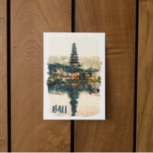 Postal Guay Bali Indonesia Asia Ulun Danu Beratan Temple
