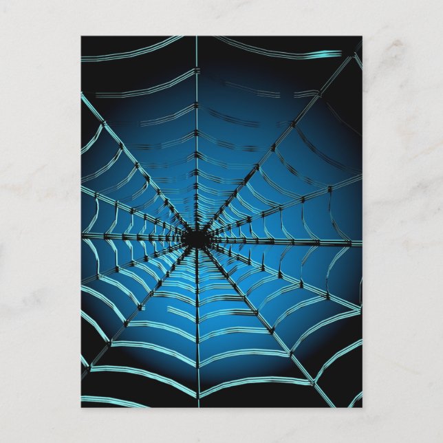 Postal Guay Blue Spider Web (Anverso)