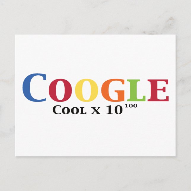 Postal Guay de Coogle x 10^100 regalos (Anverso)