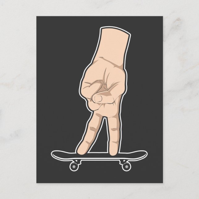 Postal Guay Fingboard Hobby Skateboarding (Anverso)
