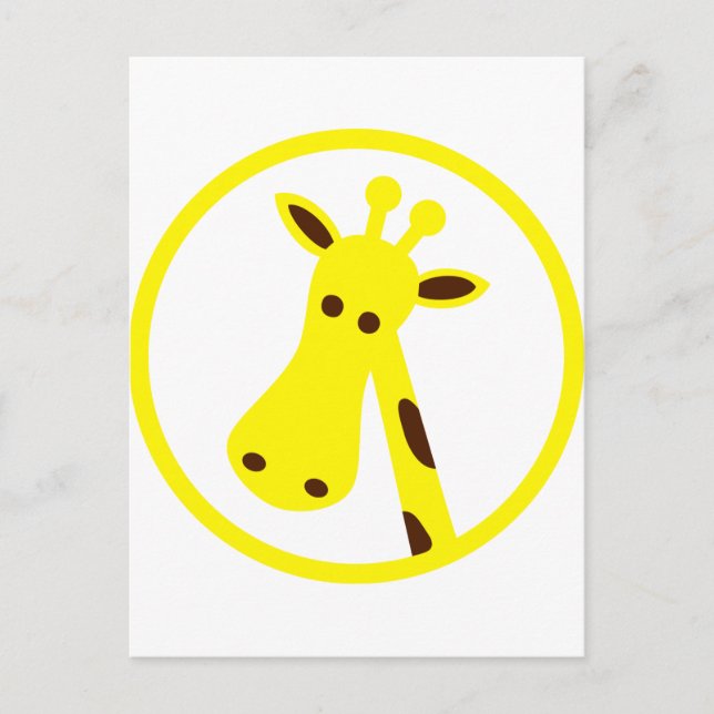 Postal Guay Giraffe (Anverso)