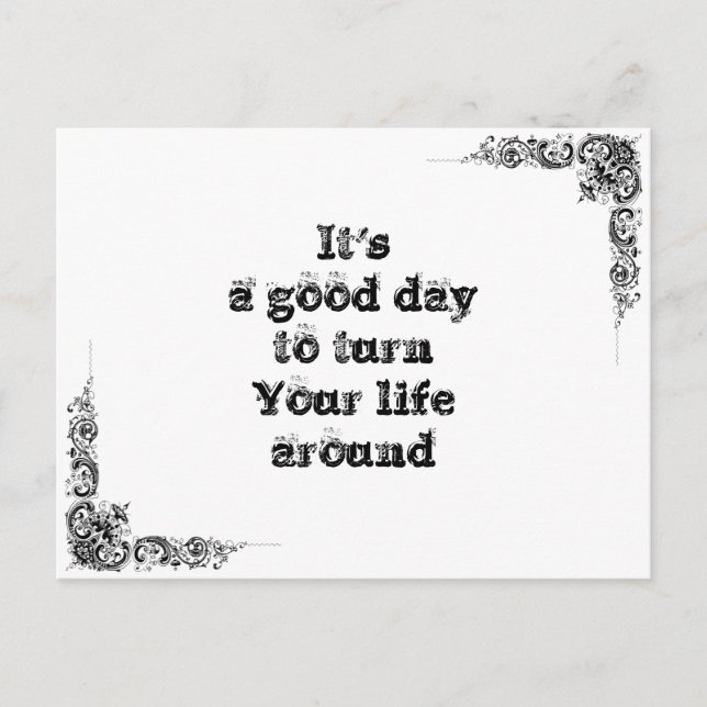 Postal Guay gran sabiduría simple filosofía tao sentencia (Anverso)