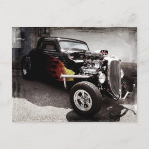 Postal Guay Grunge Flames Hot Rod