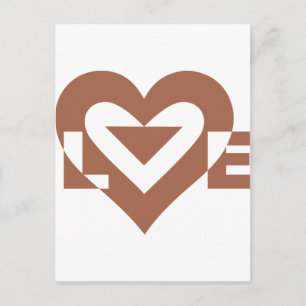 Postal Guay Love Graphic, Mocha Brown