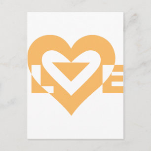 Postal Guay Love Graphic, Naranja