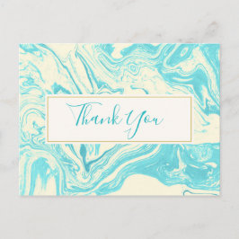 Postal Guay Marble Design in Turquoise & Cream Gracias