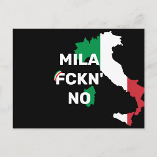 Postal Guay MILANO - Mila Fckn No con bandera