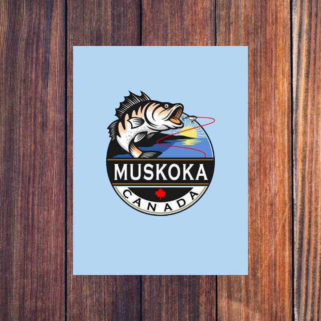 Postal Guay Muskoka Canadá Escudo de pesca al aire libre (Subido por el creador)