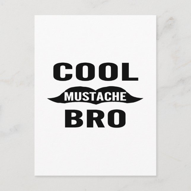 Postal Guay Mustache Bro (Anverso)