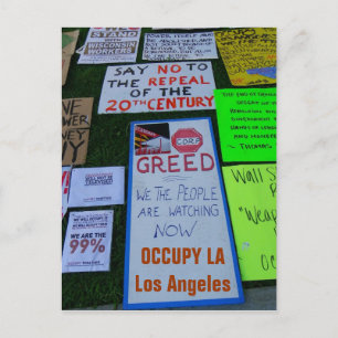 Postal ¡Guay Occupy LA Postcard!
