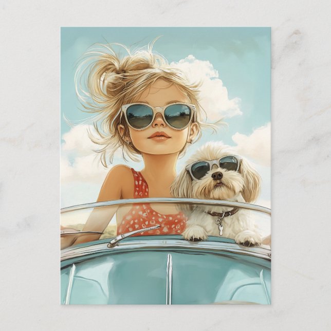 Postal Guay Ride con el mejor amigo (Anverso)