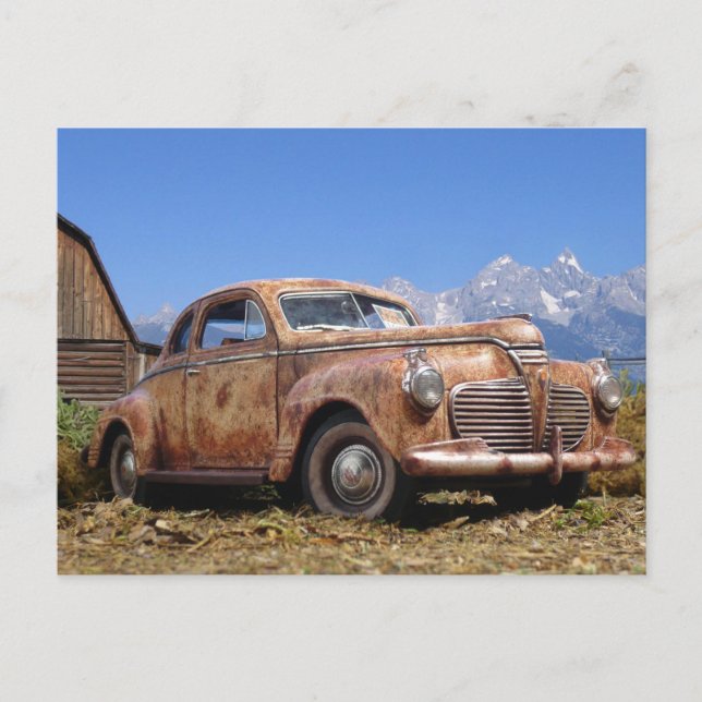 Postal Guay Rusty Old Vintage Barn Find Car (Anverso)