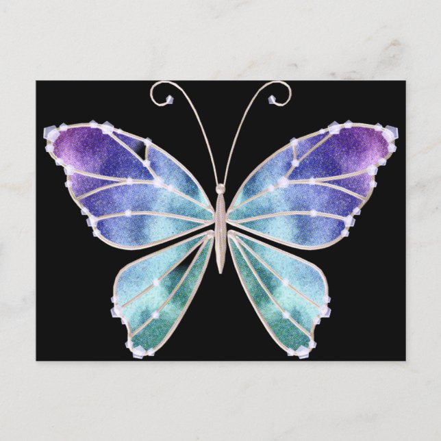Postal Guay Shades Wings Rainbow Butterfly (Anverso)