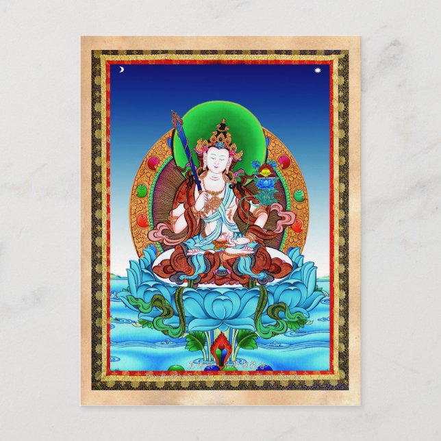 Postal Guay thangka Akasagarbha Bodhisattva Mahasattva (Anverso)