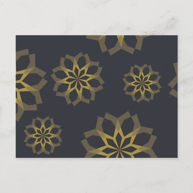 Postal Guay, verde, único, moderno y moderno abstracto de (Anverso)