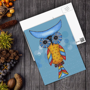 Postal Guay Whimsical Owl