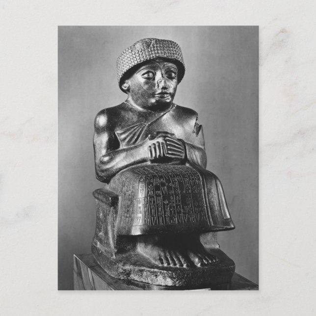 Postal Gudea, Príncipe de Lagash (Anverso)