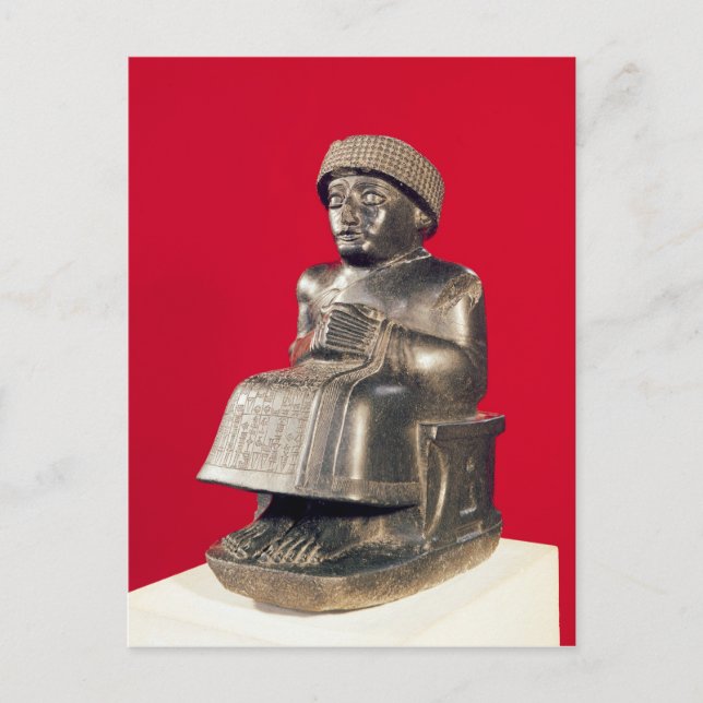 Postal Gudea, Príncipe de Lagash (Anverso)