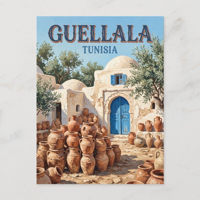 Postal Guellala Túnez (Anverso)