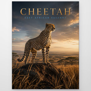 Postal Guepardo Sabana de África Oriental ANIMALES